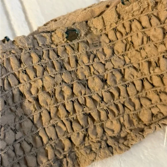 Free people intimately fp nude Adella bandeau bralette boho lace crop top XS - Picture 3 of 6